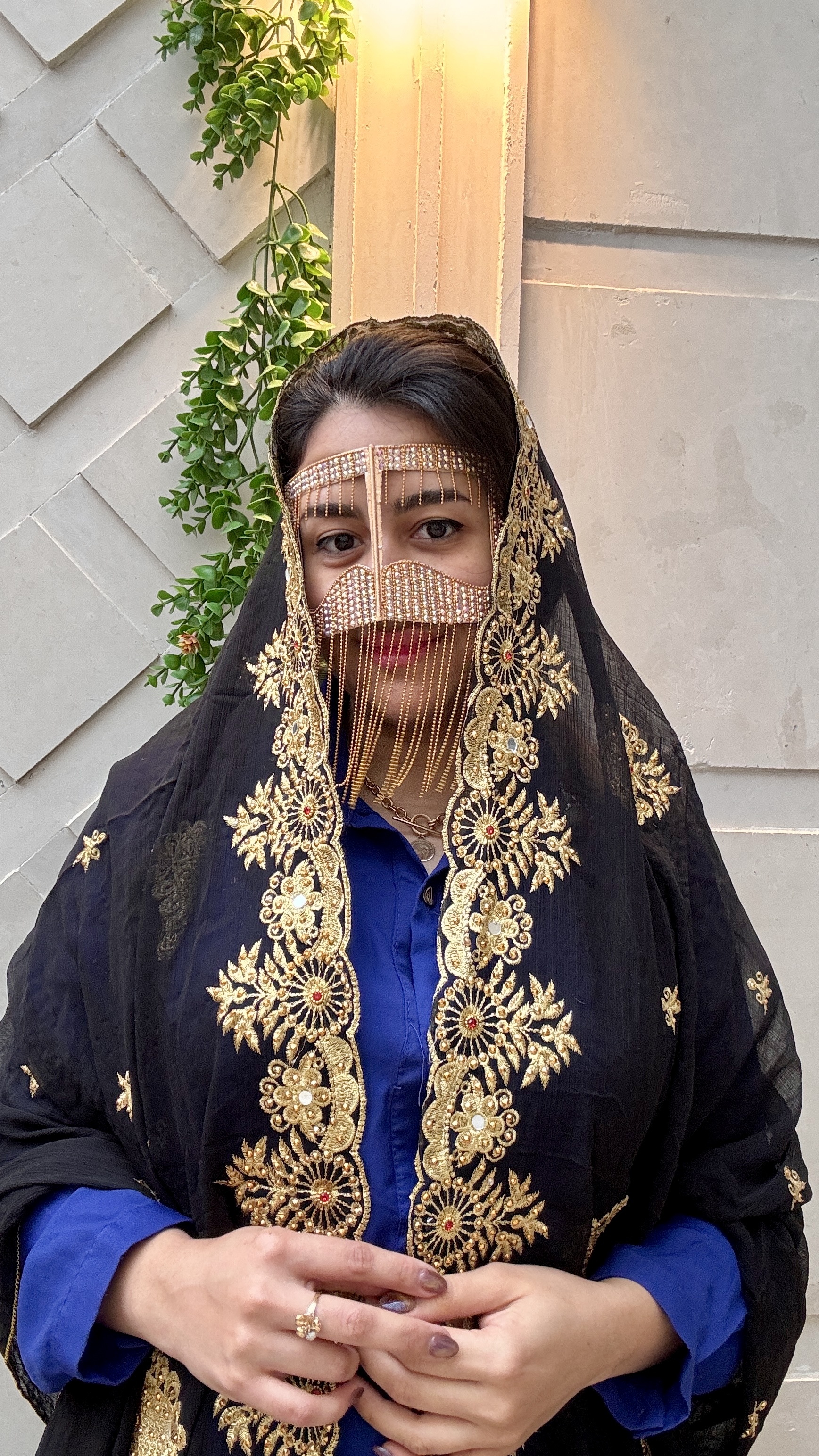 شال هندی مشکی 